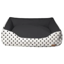 Диван Croci Cozy Impact для собак, прямокутний, чорно-білий, 70×60×20 см