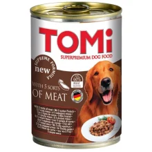 Консерви Tomi 5 kinds of meat 5 видів м'яса, супер премиум, для собак, 400 г