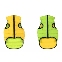 Двостороння куртка AiryVest XS25 для собак, салатово-жовта