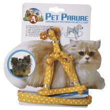 Набір нашийник з повідцем Croci Gatto Pois для котів, нейлон, 23-33×1 см/120×1 см