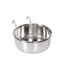 Миска Flamingo Small Animal Bowl навісна з гачком, для гризунів, нержавіюча сталь, розмір L