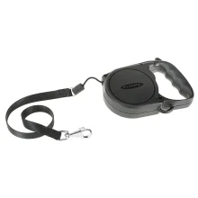 Автоматичний поводок-рулетка для собак до 40 кг Ferplast Flippy Regular Large Black, чорний, 5 м