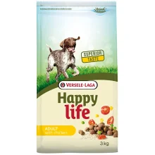 Сухий корм Happy Life Adult with Chicken для собак всіх порід, з куркою, 3 кг