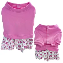 Футболка Doggyduds Polkadot для собак, розмір M, рожевий