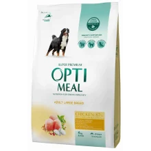 Сухий корм Optimeal для дорослих собак великих порід, з куркою, 4 кг