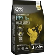 Сухий корм PrimaDog для цуценят всіх порід, з куркою та картоплею, 10 кг