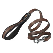 Шкіряний поводок Giotto G25 / 120 Brown для собак, 25 мм, 120 см