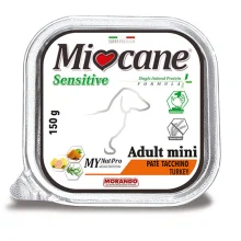 Монопротеїновий беззерновий вологий корм Morando MioСane Sensitive Monoprotein для собак, індичка, 150 г