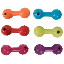 Іграшка Flamingo Dumbbell With Bell для собак, гантель з дзвіночком, гума, 12 см