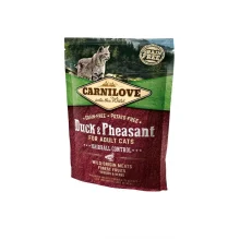 Сухий корм Carnilove Cat Hairball Controll, для кішок, для виведення шерсті, качка, фазан, 0.4 кг