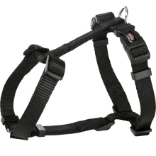 Шлея Trixie Premium H-Harness для собак, 20-32 см, 10 мм, розмір XXS-XS, чорний