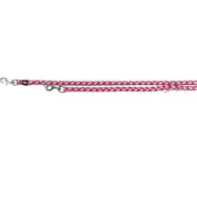 Повідець-перестібка Trixie Cavo Reflect Adjustable Lead для собак, світловідбиваючий, розмір L-XL, 2 м/18 мм, фуксія
