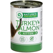 Консерва Natures Protection Kitten Turkey & Salmon для кошенят, 400 г