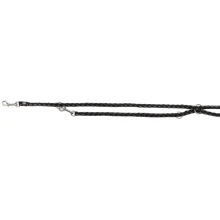 Повідець-перестібка Trixie Cavo Adjustable Lead для собак, плетений, круглий, розмір S-M, 2 м/12 мм, чорний/графіт