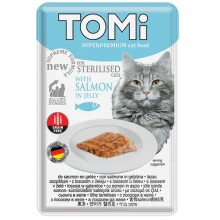 Консерви Tomi Sterilised Salmon in Jelly лосось в желе, для стерилізованих котів, пауч, 85 г