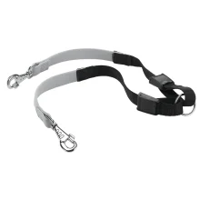 Регульована сворка до повідців Ferplast Elastic Twin для собак, 25 мм, 49 ÷ 59 см