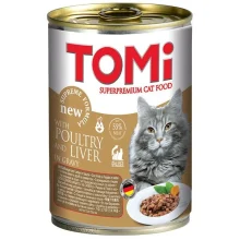 Консерви Tomi poultry liver з птицею і печінкою, для котів, 400 г