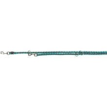 Повідець-перестібка Trixie Cavo Adjustable Lead для собак, плетений, круглий, розмір L-XL, 2 м/18 мм, океан/графіт