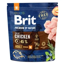 Сухий корм Brit Premium Dog Adult M, для собак середніх порід, 1 кг