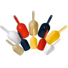 Совок Flamingo Food Spoon для корму або наповнювача, пластик, чорний, 275 мл, 24×8 см