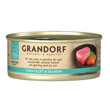 Консерви Grandorf Tuna Fillet&Salmon для котів, філе тунця з лососем, 70 г
