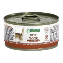 Консерва Natures Protection Adult Beef & Lamb для дорослих котів, 100 г