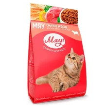 Сухий корм Мяу для котів, м'ясний, 300 г