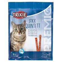 Ласощі Trixie Quadro-Sticks палички з лососем та фореллю, для котів, 5 шт, 25 г