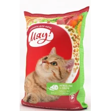Сухий корм Мяу з м'ясом, рисом і овочами для котів, 11 кг