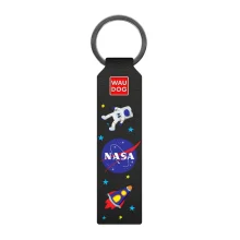 Брелок WAUDOG Design, з малюнком "NASA", ширина 20 мм, довжина 95 мм, чорний
