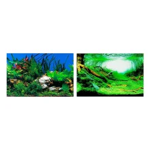 Двосторонній акваріумний фон Ferplast BLU 9040 Background із зображенням рослині, 60x40 см