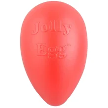Іграшка Jolly Pets Egg Яйце для собак до 18 кг, тверда, червона, 20×11 см