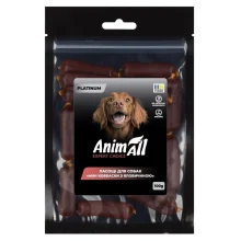 Лакомства AnimAll Platinum Мини колбаски с говядиной для собак, 100 г