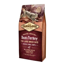 Сухий корм Carnilove Cat Large Breed, для кішок великих порід, качка, індичка, 6 кг