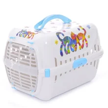 Переноска Moderna Trendy Runner Friends Forever для котів, блакитна, 51×31×34 см