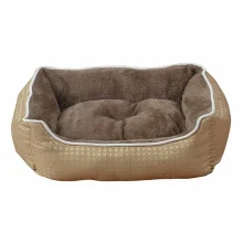 Лежак Animall Nena Star для собак і котів, з малюнком, розмір L 62×50×17 см, брауні
