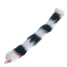 Іграшка Flamingo Mouse Multicolor для котів, миша з довгим хутряним хвостом, 30 см