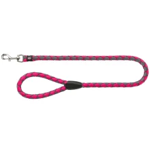 Повідець Trixie Cavo Lead для собак, плетений, круглий, розмір L-XL, 1 м/18 мм, фуксія/графіт