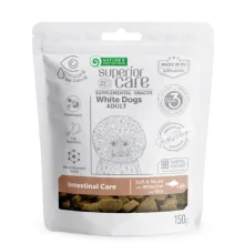 Беззернові ласощі Nature's Protection Superior Care White Dogs Intestinal Care для дорослих собак, біла риба і рис, 150 г