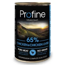 Вологий корм Profine Dog для собак, з куркою та курячою печінкою, 400 г