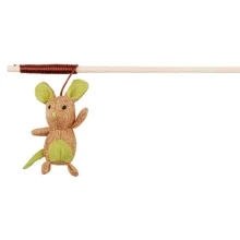 Іграшка Trixie вудка з мишкою з джуту, для кішок, 40 см