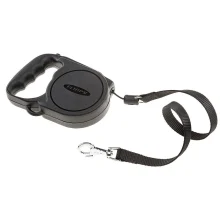 Автоматичний поводок-рулетка для собак до 25 кг Ferplast Flippy Regular Medium Black, чорний, 5 м