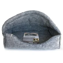 Лежак-будиночок K&H Amazin Hooded для котів, сірий, 43×33×28 см