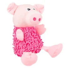 Іграшка Flamingo Shaggy Pig м'яка, для собак, плюш, 22 см