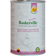 Вологий корм Baskerville Holistic Rind und Lachs для собак, качка і кабан з гарбузом і зеленню, 800 г