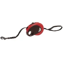 Поводок-рулетка Flamingo Dogx2GO Belt Mini для собак до 8 кг, червоний, 2.5 м