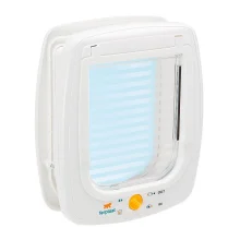 Ferplast Swing 9 Set White дверцята для великих кішок і маленьких собак, 4 варіанти закриття, 26,2x10,2x31,2 см