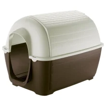 Пластикова будка Ferplast Kenny 07 Plastic Kennel для собак у формі голку, 80x111,6x80 см