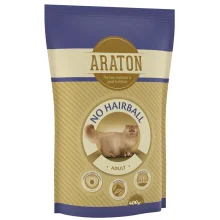 Сухий корм Araton Adult No Hairball для котів для усунення болю в кишечнику вагою від 1 до 8 кг, 400 г