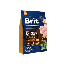 Сухий корм Brit Premium Dog Senior S + M, для літніх собак, 3 кг